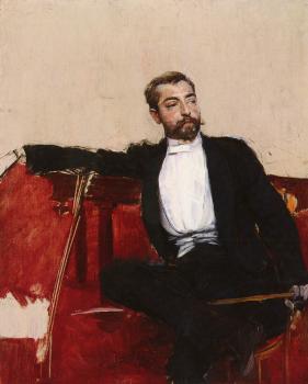 喬瓦尼 波爾蒂尼 A Portrait of John Singer Sargent, L'uomo Dallo Sparato